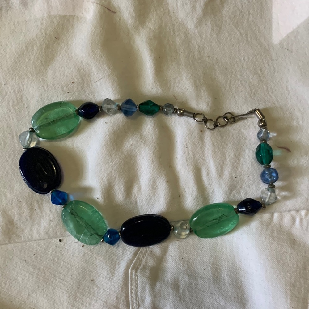 VINTAGE STONE BLUE NECJLACE